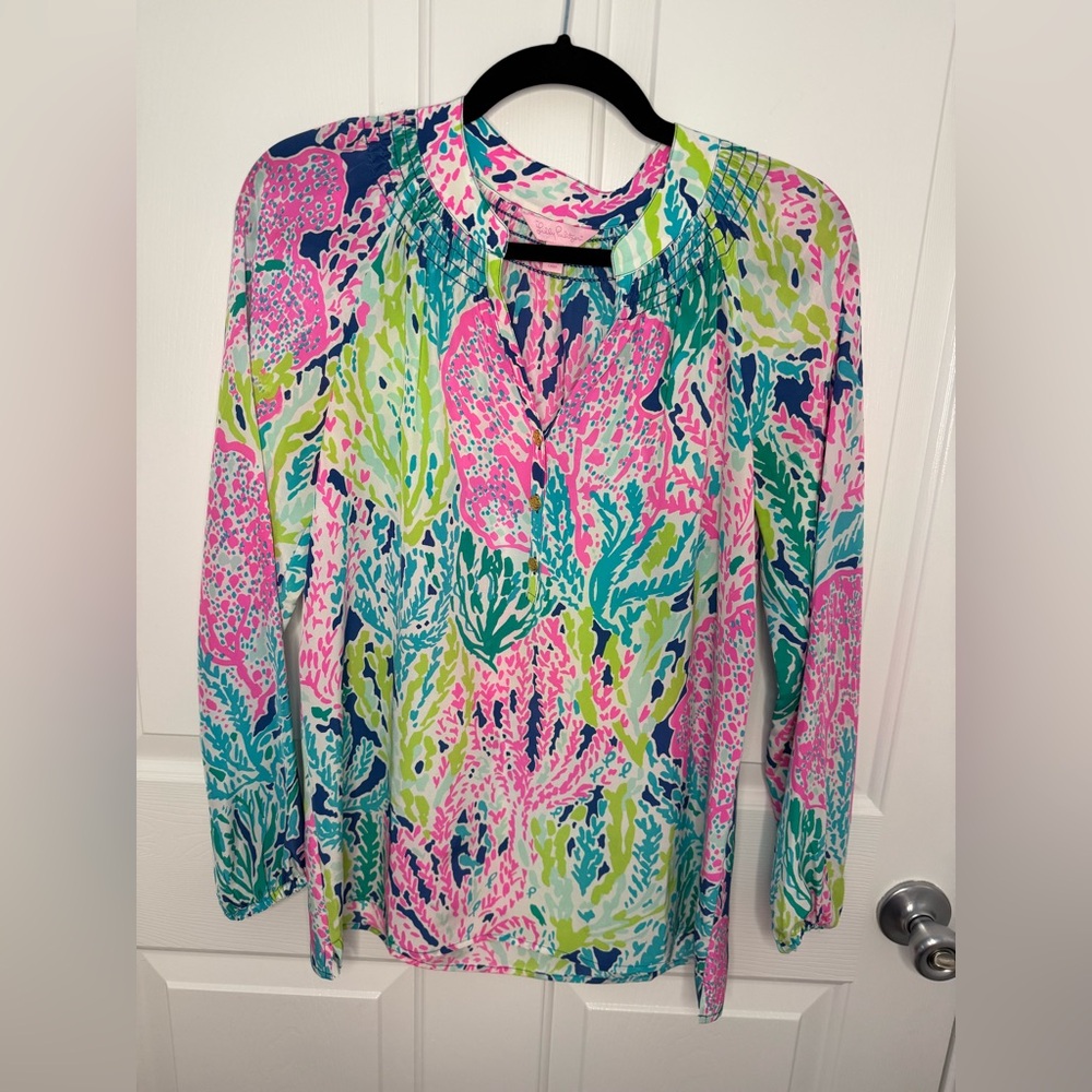 Lilly Pulitzer Indigo Let’s Cha Cha Elsa Size Small